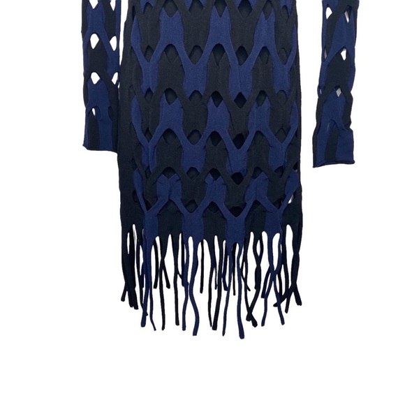 Dion Lee | NWT Two Tone Cable Mini Dress in Black & Navy Size S/M - Picture 5 of 9